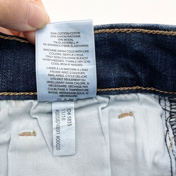 Express Womens Denim Shorts Size 0 Midi High Rise Cuffed‎ Summer Beachy Vacation - Picture 8 of 9